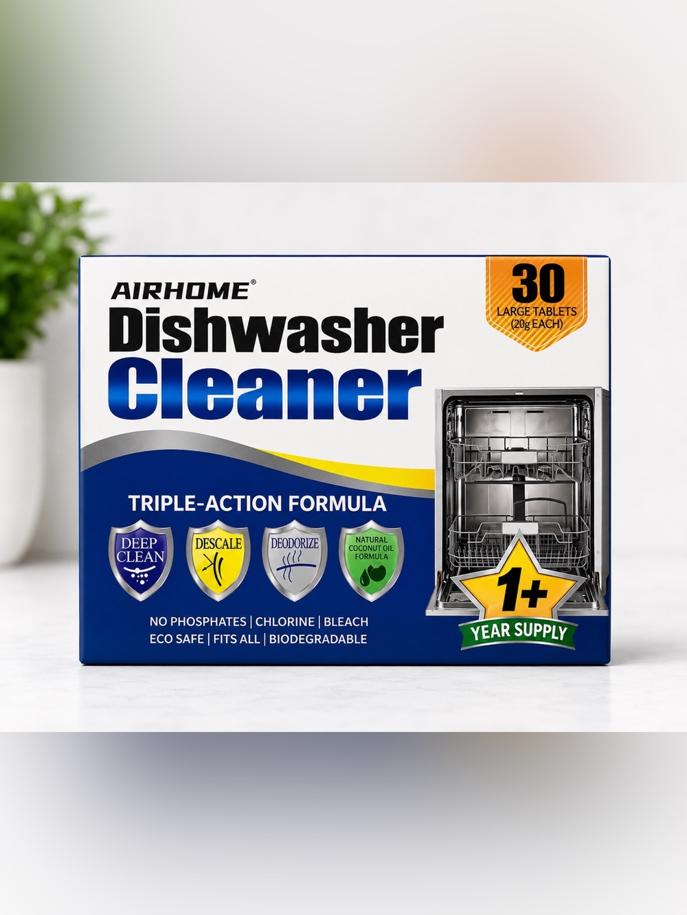 1 year supply Dishwasher Cleaner Tablets